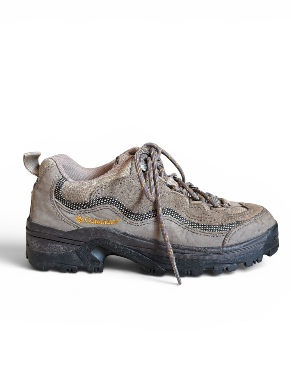 Columbia Rock Ridge III Low Hiking Shoes Brown Suede Trail Sneakers Women’s 7